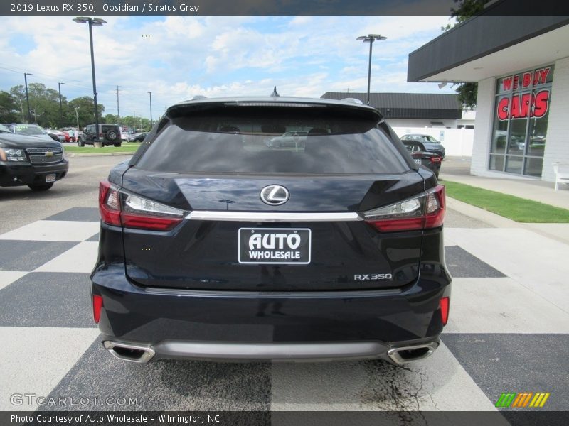 Obsidian / Stratus Gray 2019 Lexus RX 350