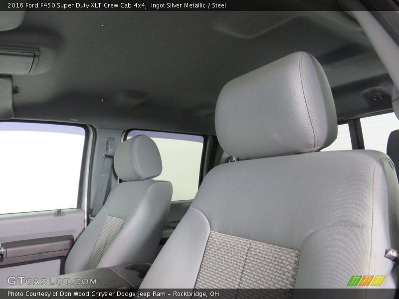 Ingot Silver Metallic / Steel 2016 Ford F450 Super Duty XLT Crew Cab 4x4