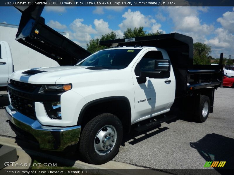 Summit White / Jet Black 2020 Chevrolet Silverado 3500HD Work Truck Crew Cab 4x4 Dump Truck