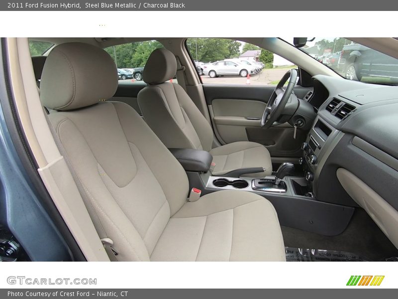 Steel Blue Metallic / Charcoal Black 2011 Ford Fusion Hybrid