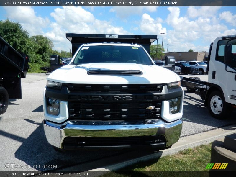 Summit White / Jet Black 2020 Chevrolet Silverado 3500HD Work Truck Crew Cab 4x4 Dump Truck