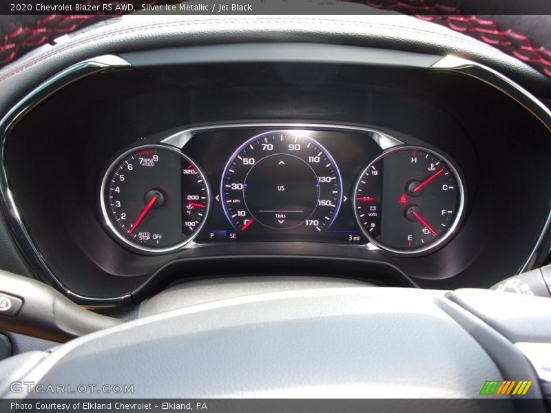 Silver Ice Metallic / Jet Black 2020 Chevrolet Blazer RS AWD