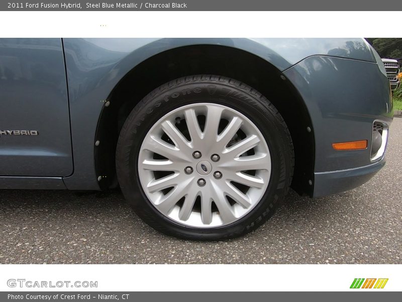 Steel Blue Metallic / Charcoal Black 2011 Ford Fusion Hybrid
