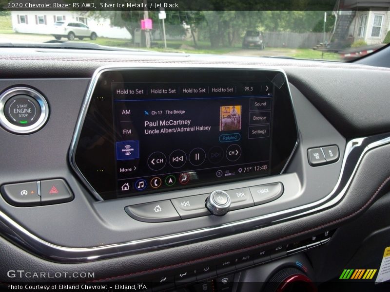 Silver Ice Metallic / Jet Black 2020 Chevrolet Blazer RS AWD