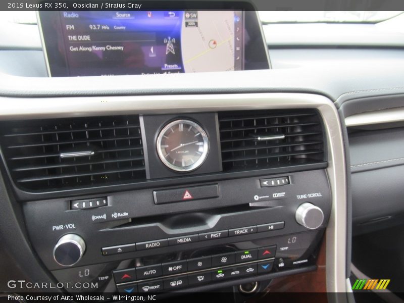 Obsidian / Stratus Gray 2019 Lexus RX 350