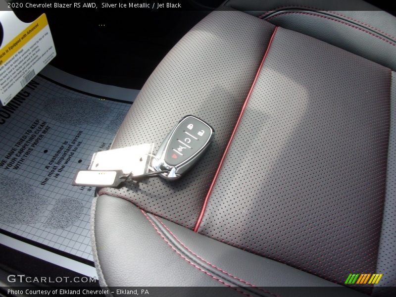 Silver Ice Metallic / Jet Black 2020 Chevrolet Blazer RS AWD