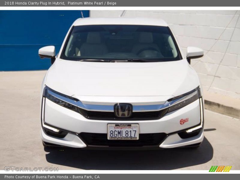 Platinum White Pearl / Beige 2018 Honda Clarity Plug In Hybrid