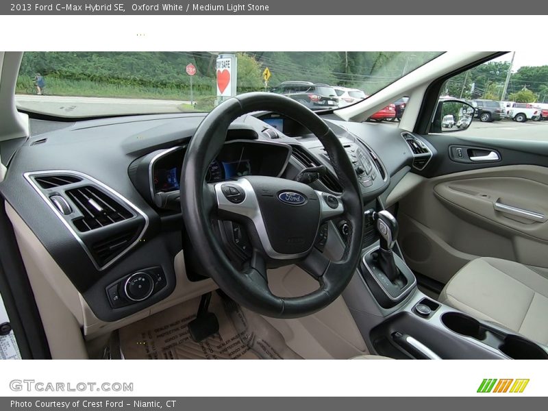 Oxford White / Medium Light Stone 2013 Ford C-Max Hybrid SE