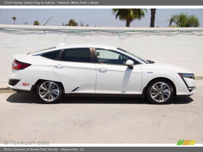 Platinum White Pearl / Beige 2018 Honda Clarity Plug In Hybrid