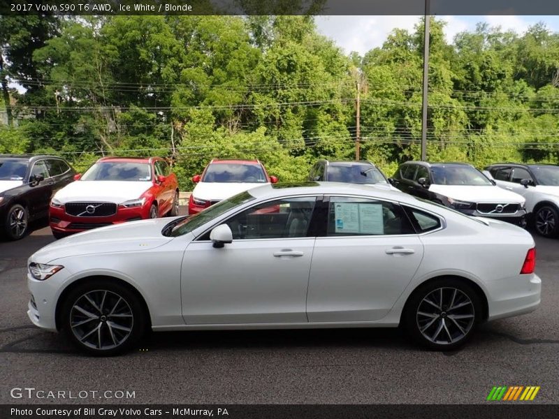 Ice White / Blonde 2017 Volvo S90 T6 AWD