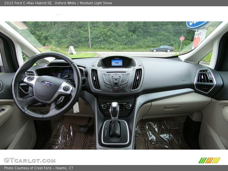 Oxford White / Medium Light Stone 2013 Ford C-Max Hybrid SE