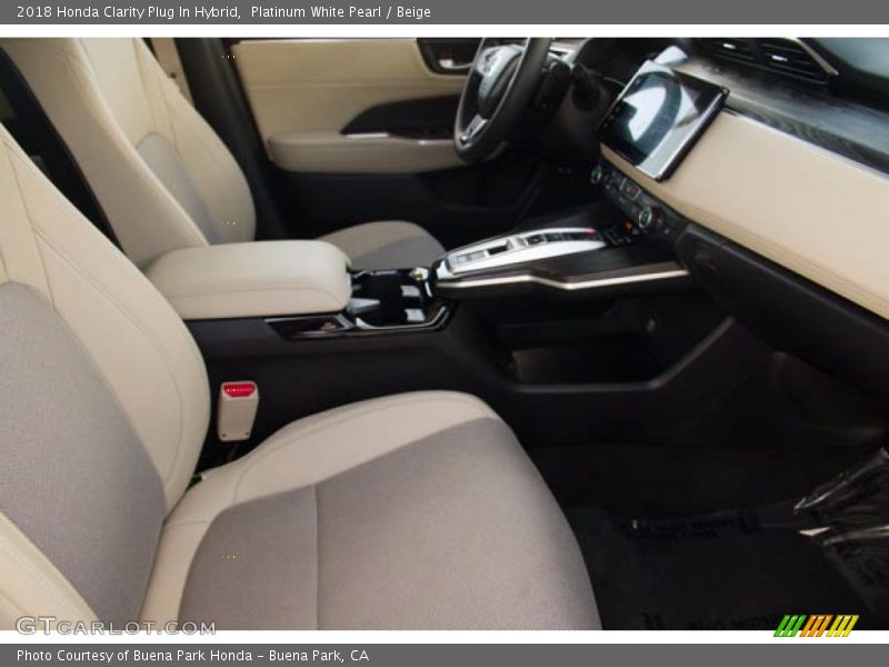 Platinum White Pearl / Beige 2018 Honda Clarity Plug In Hybrid