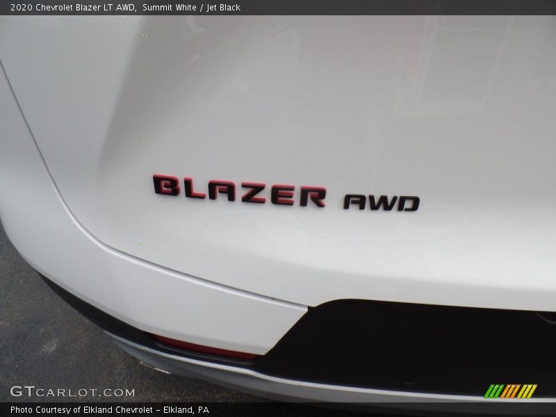 Summit White / Jet Black 2020 Chevrolet Blazer LT AWD