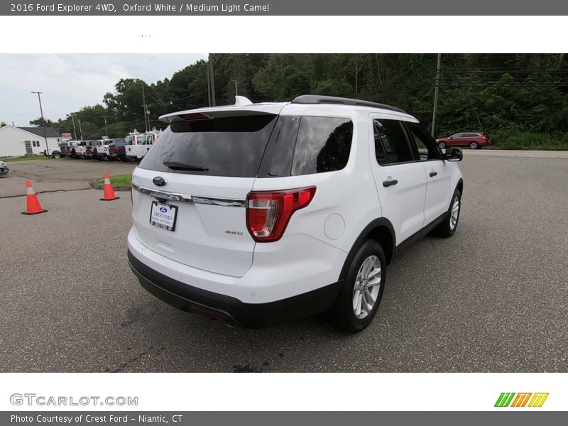 Oxford White / Medium Light Camel 2016 Ford Explorer 4WD