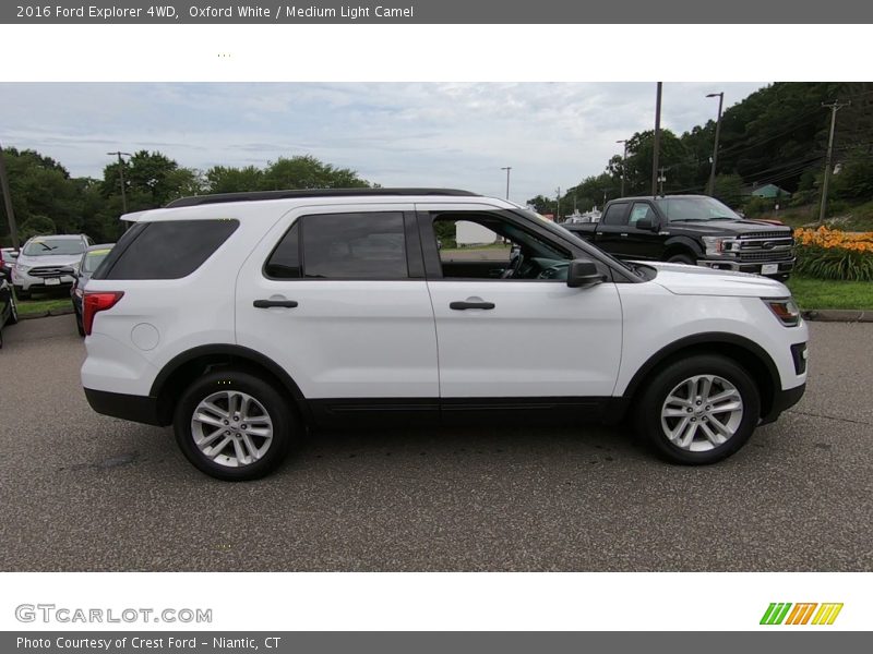 Oxford White / Medium Light Camel 2016 Ford Explorer 4WD