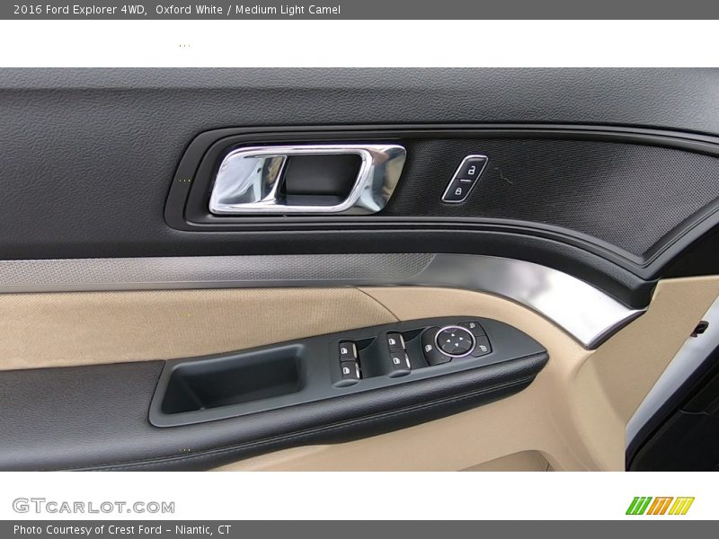 Oxford White / Medium Light Camel 2016 Ford Explorer 4WD