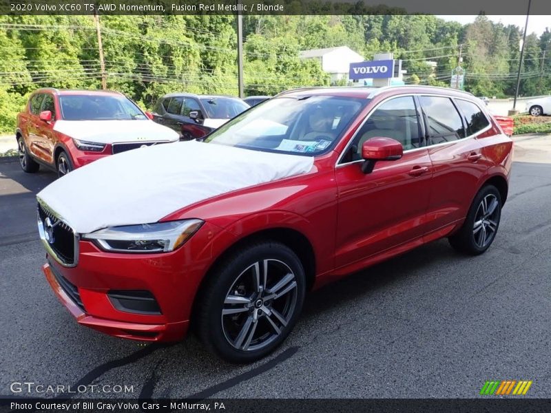 Fusion Red Metallic / Blonde 2020 Volvo XC60 T5 AWD Momentum