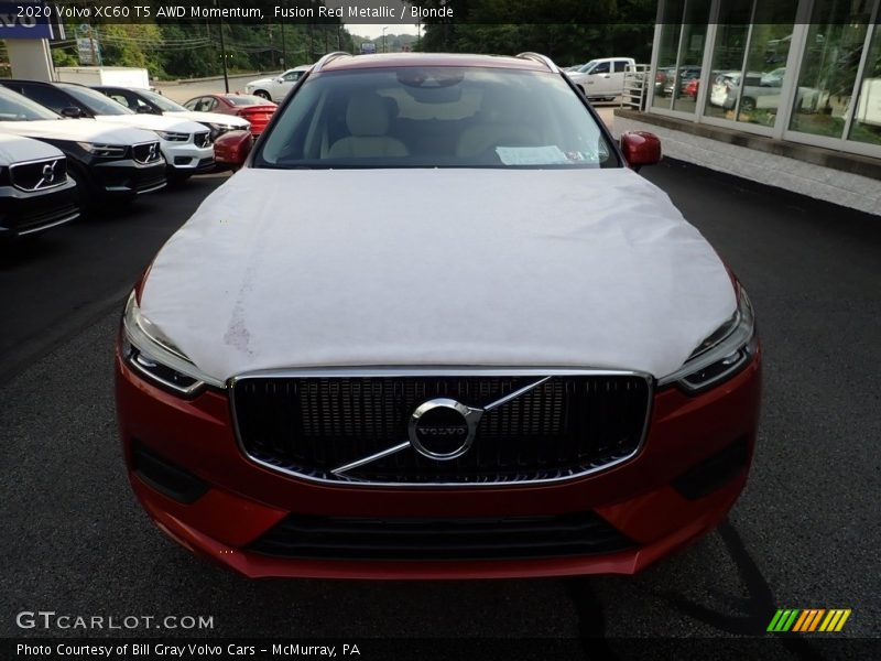 Fusion Red Metallic / Blonde 2020 Volvo XC60 T5 AWD Momentum