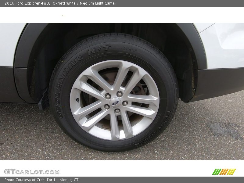 Oxford White / Medium Light Camel 2016 Ford Explorer 4WD