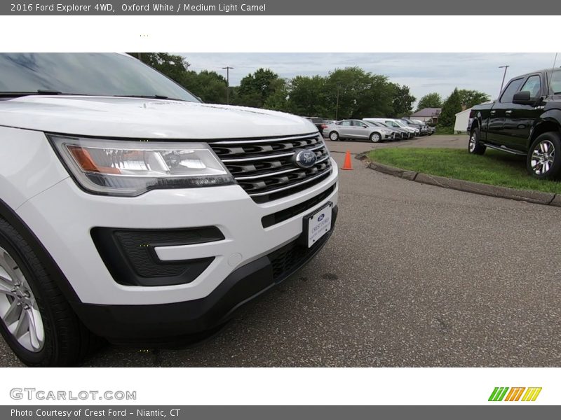 Oxford White / Medium Light Camel 2016 Ford Explorer 4WD
