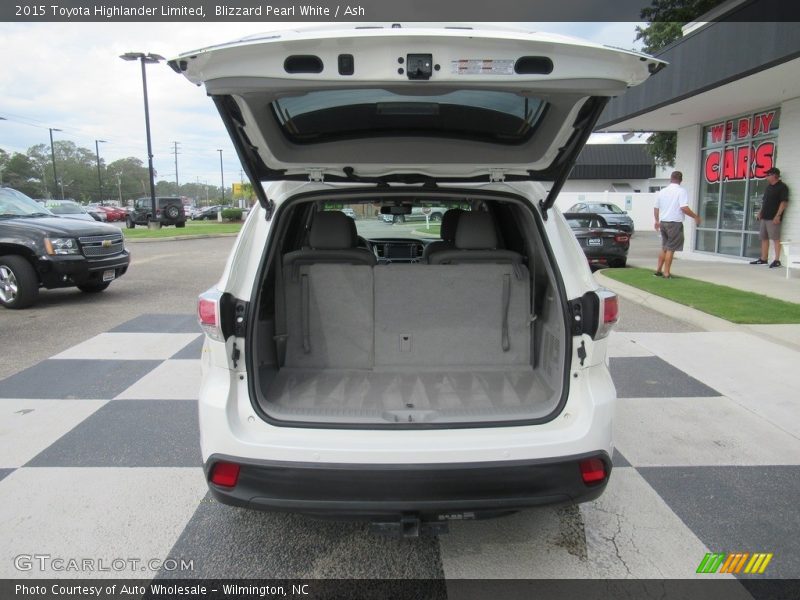 Blizzard Pearl White / Ash 2015 Toyota Highlander Limited