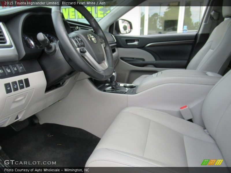 Blizzard Pearl White / Ash 2015 Toyota Highlander Limited