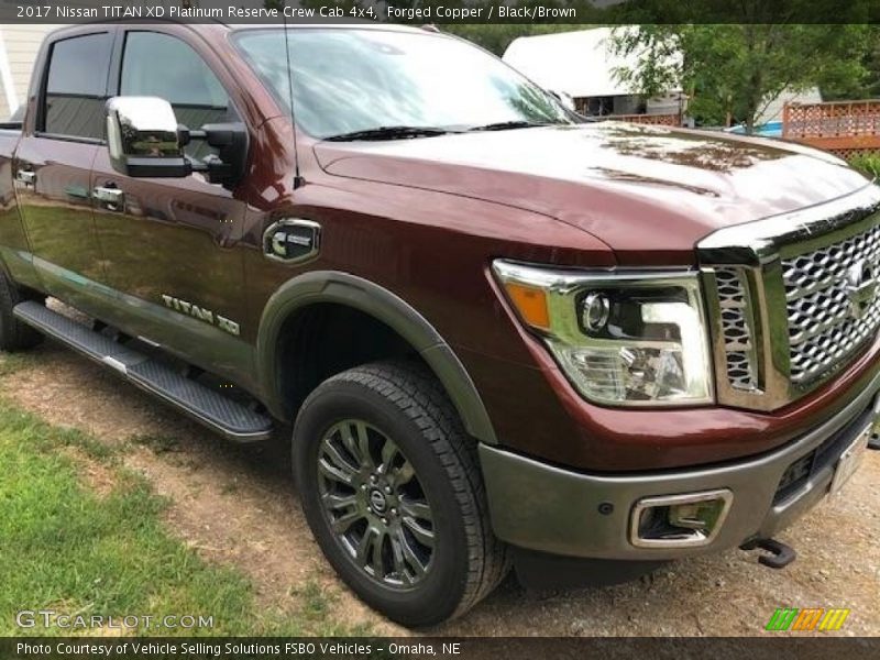 Forged Copper / Black/Brown 2017 Nissan TITAN XD Platinum Reserve Crew Cab 4x4
