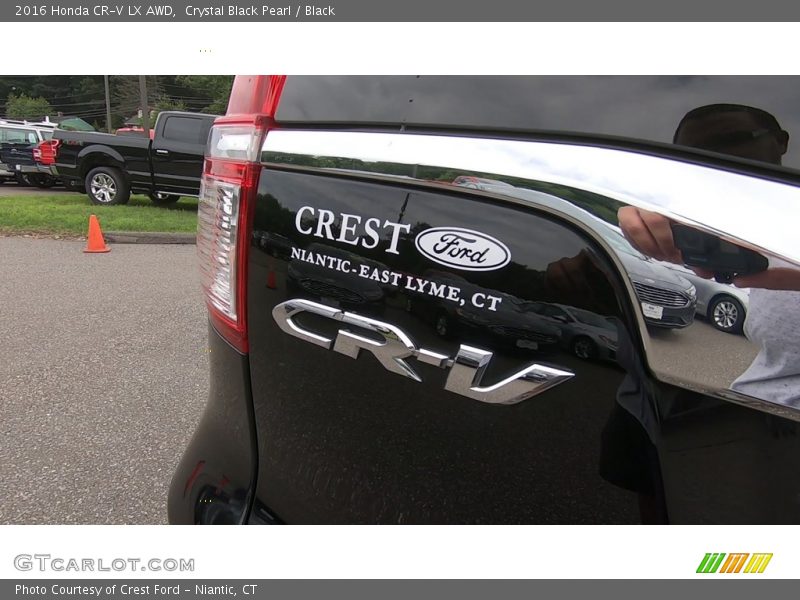 Crystal Black Pearl / Black 2016 Honda CR-V LX AWD