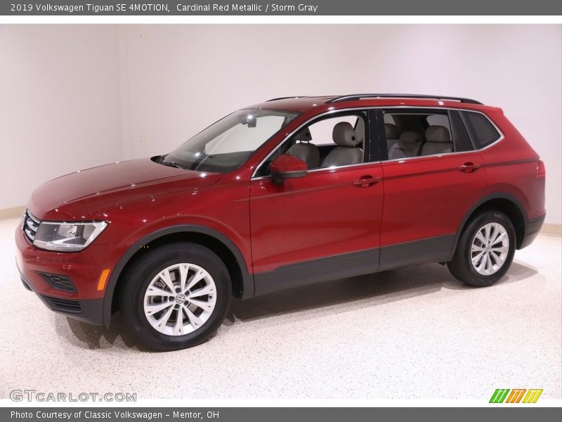 Cardinal Red Metallic / Storm Gray 2019 Volkswagen Tiguan SE 4MOTION