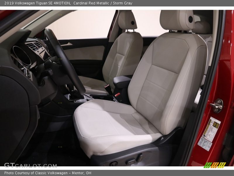 Cardinal Red Metallic / Storm Gray 2019 Volkswagen Tiguan SE 4MOTION