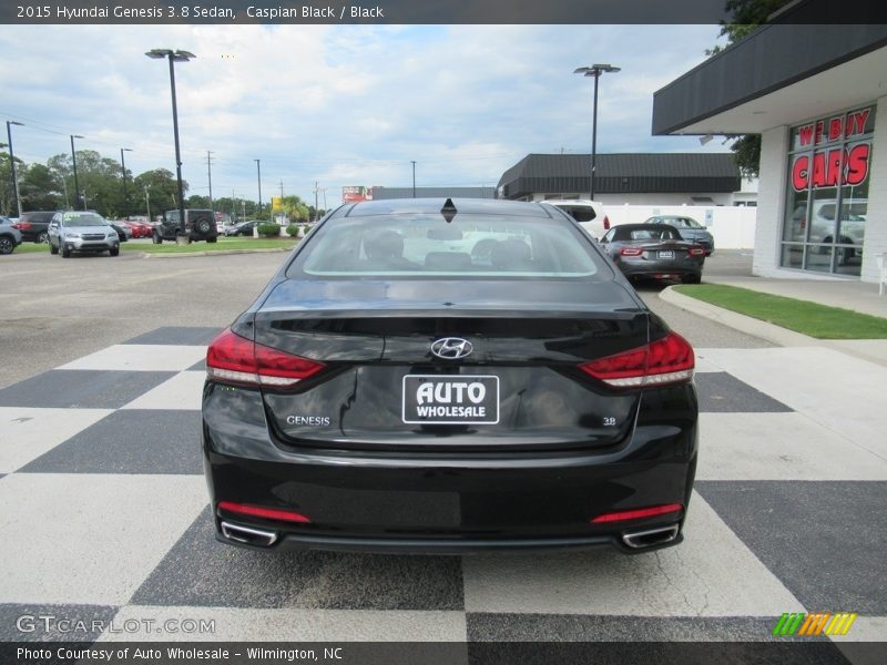 Caspian Black / Black 2015 Hyundai Genesis 3.8 Sedan