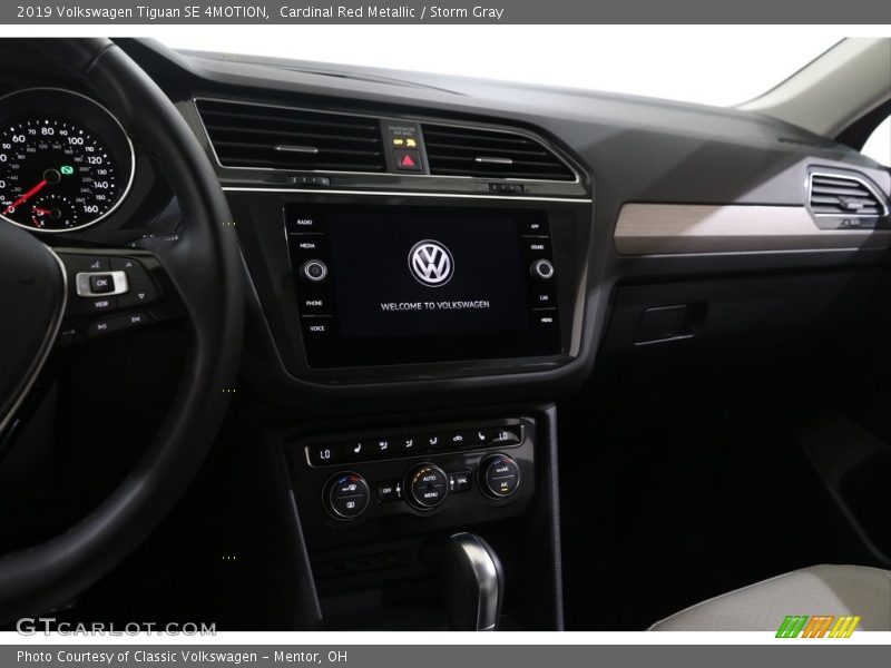 Cardinal Red Metallic / Storm Gray 2019 Volkswagen Tiguan SE 4MOTION