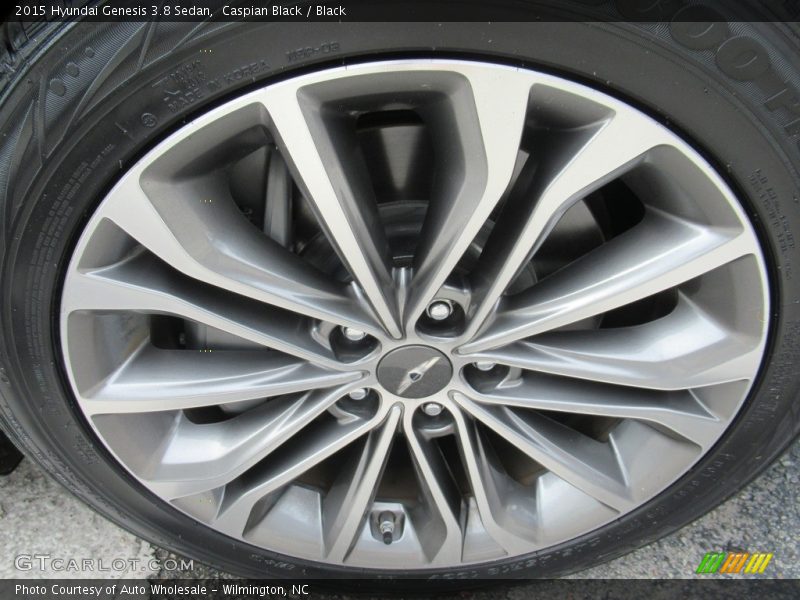 Caspian Black / Black 2015 Hyundai Genesis 3.8 Sedan
