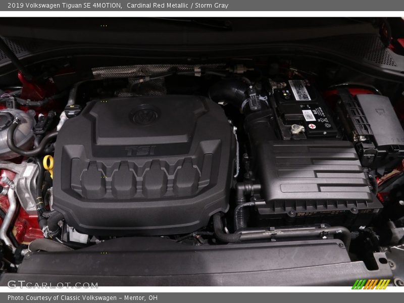 Cardinal Red Metallic / Storm Gray 2019 Volkswagen Tiguan SE 4MOTION