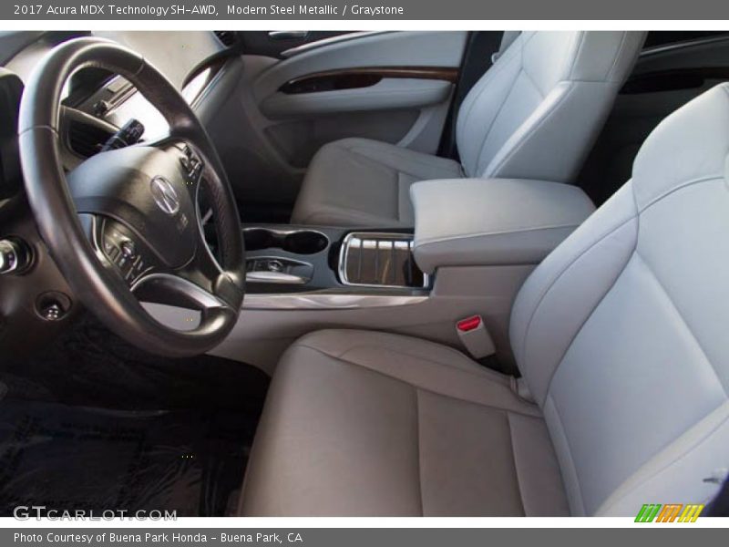 Modern Steel Metallic / Graystone 2017 Acura MDX Technology SH-AWD