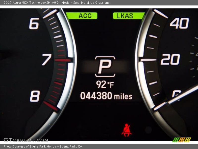 Modern Steel Metallic / Graystone 2017 Acura MDX Technology SH-AWD