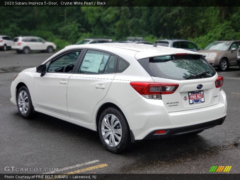 Crystal White Pearl / Black 2020 Subaru Impreza 5-Door