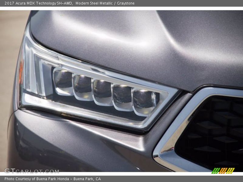 Modern Steel Metallic / Graystone 2017 Acura MDX Technology SH-AWD