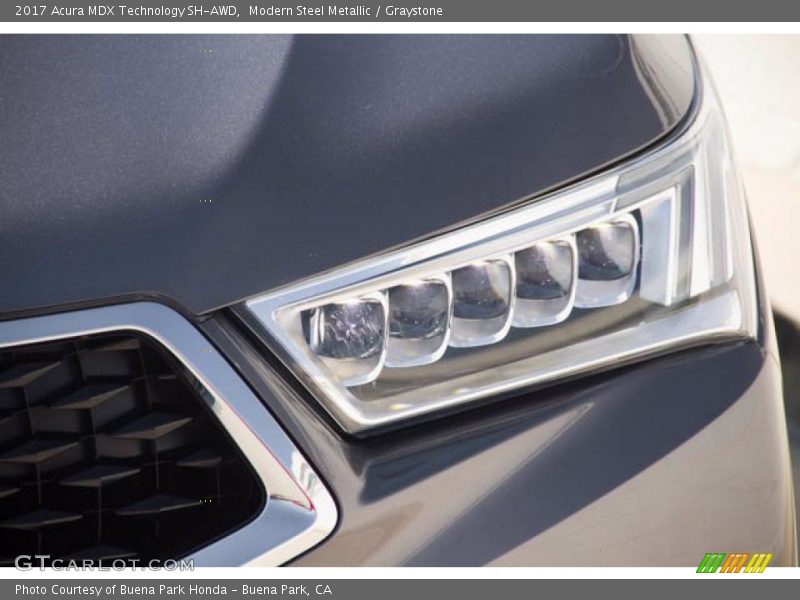 Modern Steel Metallic / Graystone 2017 Acura MDX Technology SH-AWD