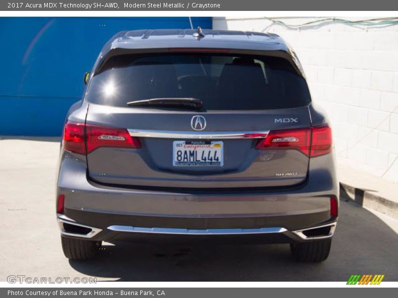 Modern Steel Metallic / Graystone 2017 Acura MDX Technology SH-AWD