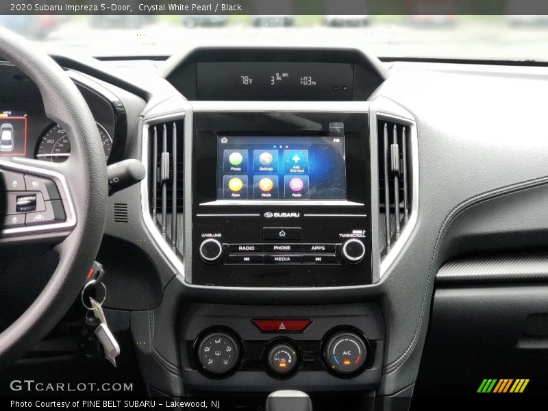 Crystal White Pearl / Black 2020 Subaru Impreza 5-Door