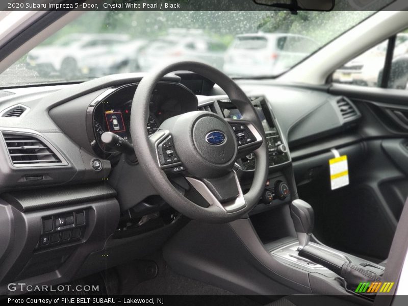 Crystal White Pearl / Black 2020 Subaru Impreza 5-Door