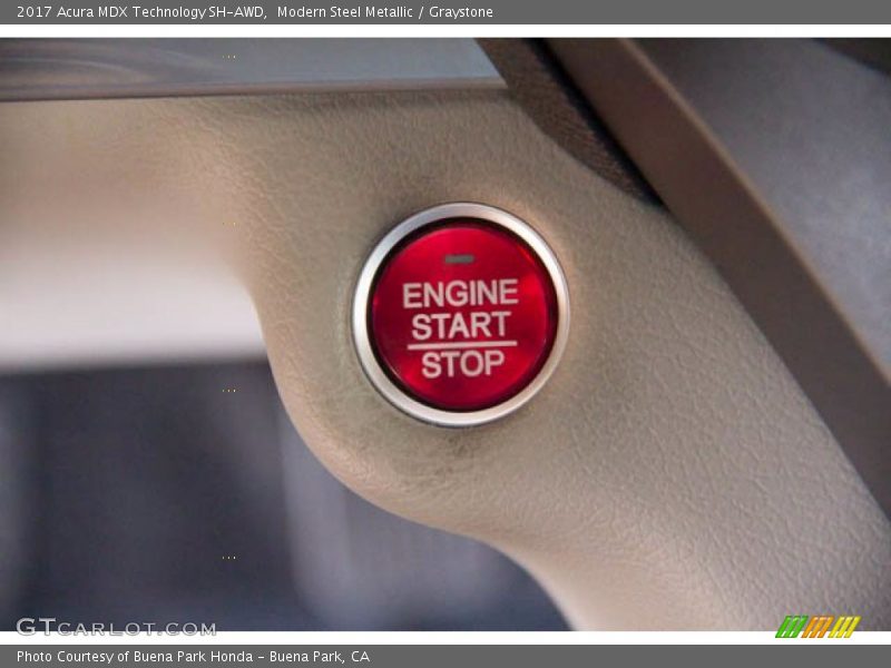 Modern Steel Metallic / Graystone 2017 Acura MDX Technology SH-AWD