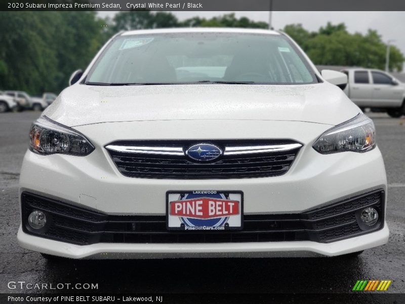 Crystal White Pearl / Black 2020 Subaru Impreza Premium Sedan