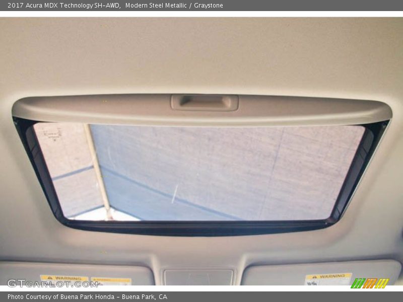 Modern Steel Metallic / Graystone 2017 Acura MDX Technology SH-AWD