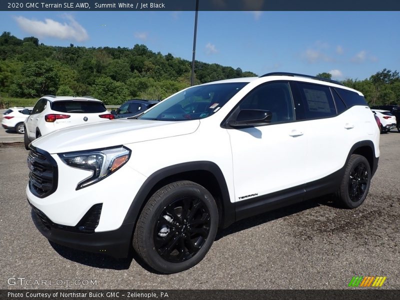 Summit White / Jet Black 2020 GMC Terrain SLE AWD