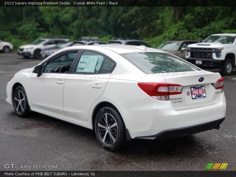 Crystal White Pearl / Black 2020 Subaru Impreza Premium Sedan