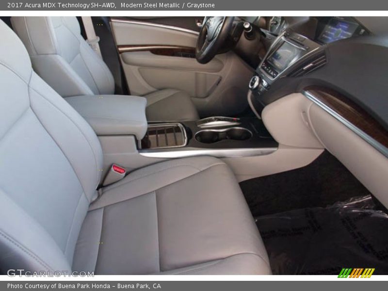 Modern Steel Metallic / Graystone 2017 Acura MDX Technology SH-AWD