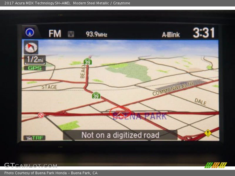 Modern Steel Metallic / Graystone 2017 Acura MDX Technology SH-AWD