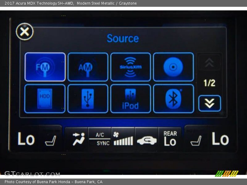 Modern Steel Metallic / Graystone 2017 Acura MDX Technology SH-AWD
